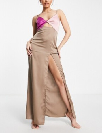 Rochie maxi Saint Genies, multicolor