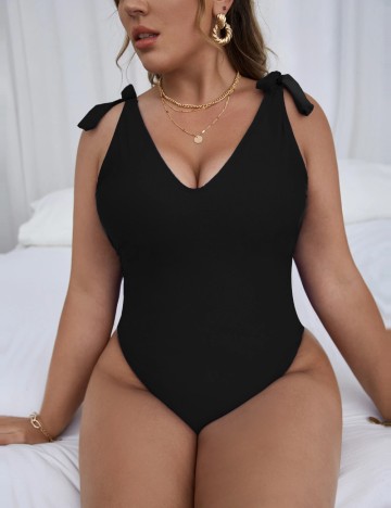 Costum de baie Shein Curve+, negru
