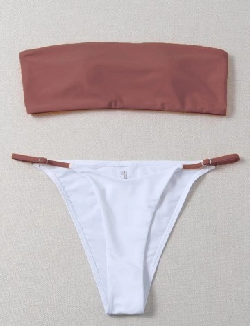 Costum de baie Shein, mix culori