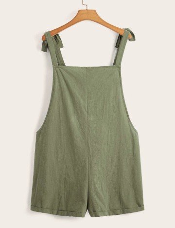 Salopetă scurtă Shein Curve+, verde