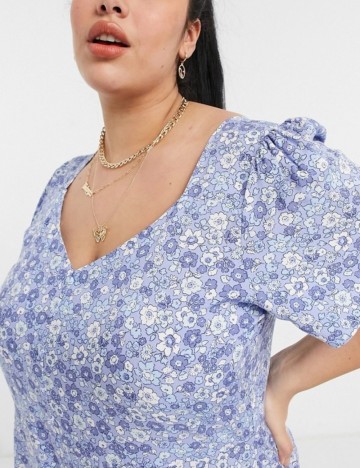 Salopetă scurtă ASOS, albastru