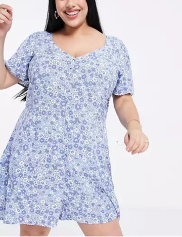 Salopetă scurtă ASOS, albastru