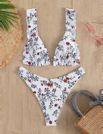 Costum de baie Shein, alb