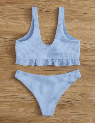 Costum de baie Shein, albastru