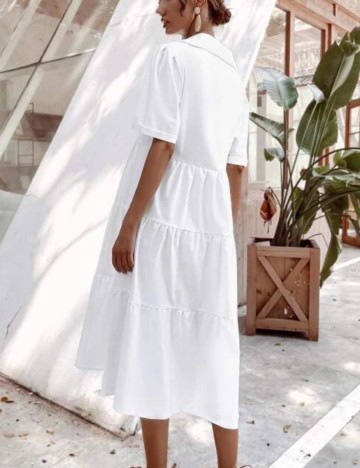 Rochie tip cămașă Shein, alb
