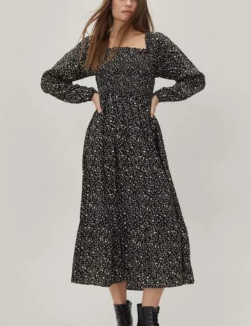 Rochie midi BRAVE SOUL, negru