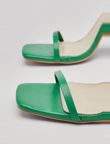 Saboți cu toc NASTY GAL, verde