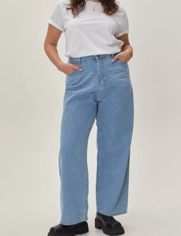 Jeans Curve+ NASTY GAL, albastru