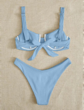 Costum de baie Shein, albastru