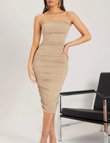 Rochie midi Shein, crem