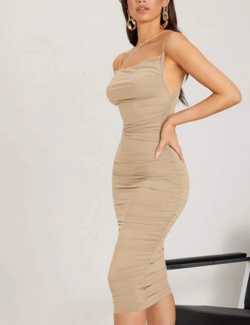 Rochie midi Shein, crem