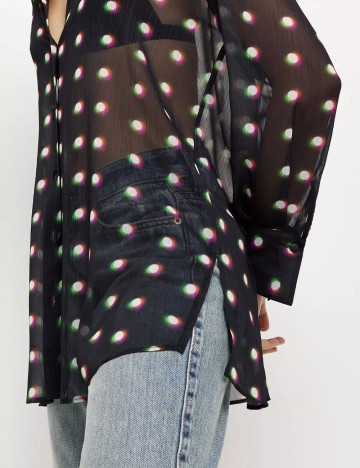 Cămașă River Island, negru