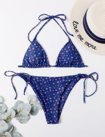 Costum de baie Shein, albastru
