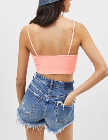 Top Bershka, roz neon