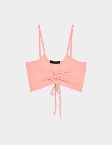 Top Bershka, roz neon