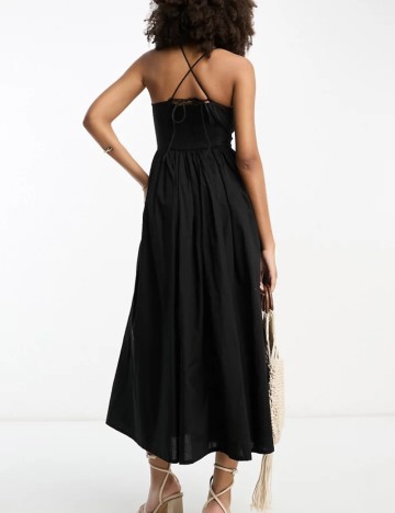 Rochie midi ASOS, negru