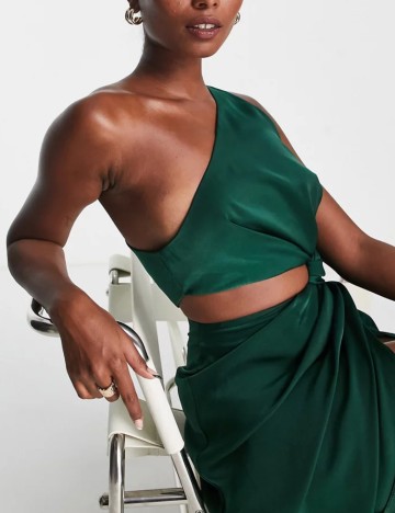 Rochie midi ASOS, verde