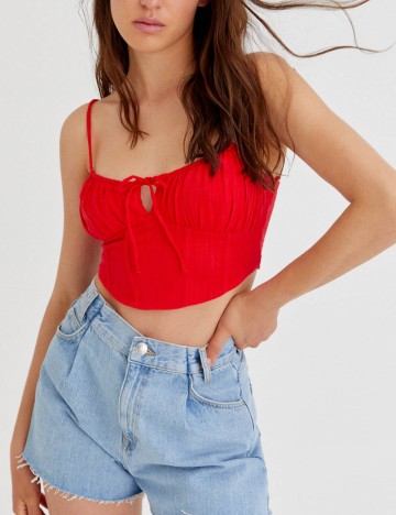 Top Pull&Bear, roșu