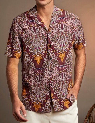 Cămașă cu m&acirc;necă scurtă Shein, mix culori