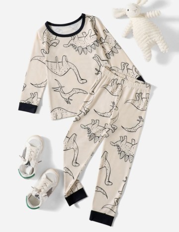 Compleu pijamale Shein, crem